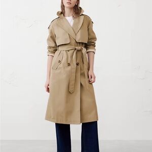 Banana Republic Classic Beige Timeless Trench Coat